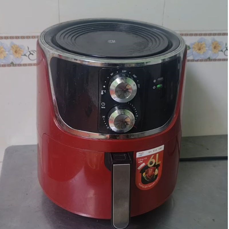 Bước 4 Làm nóng nồi chiên không dầu và nướng cá lần 1 cá diêu hồng nướng nồi chiên không dầu