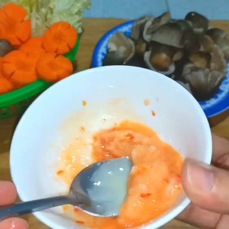 Bước 4 Làm nước chấm muối ớt thần thánh Gà nấu nấm rơm