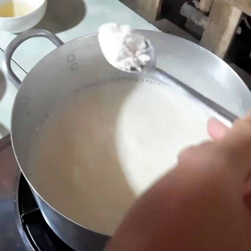 Bước 2 Làm tàu hũ mềm mịn Tàu hũ bánh lọt