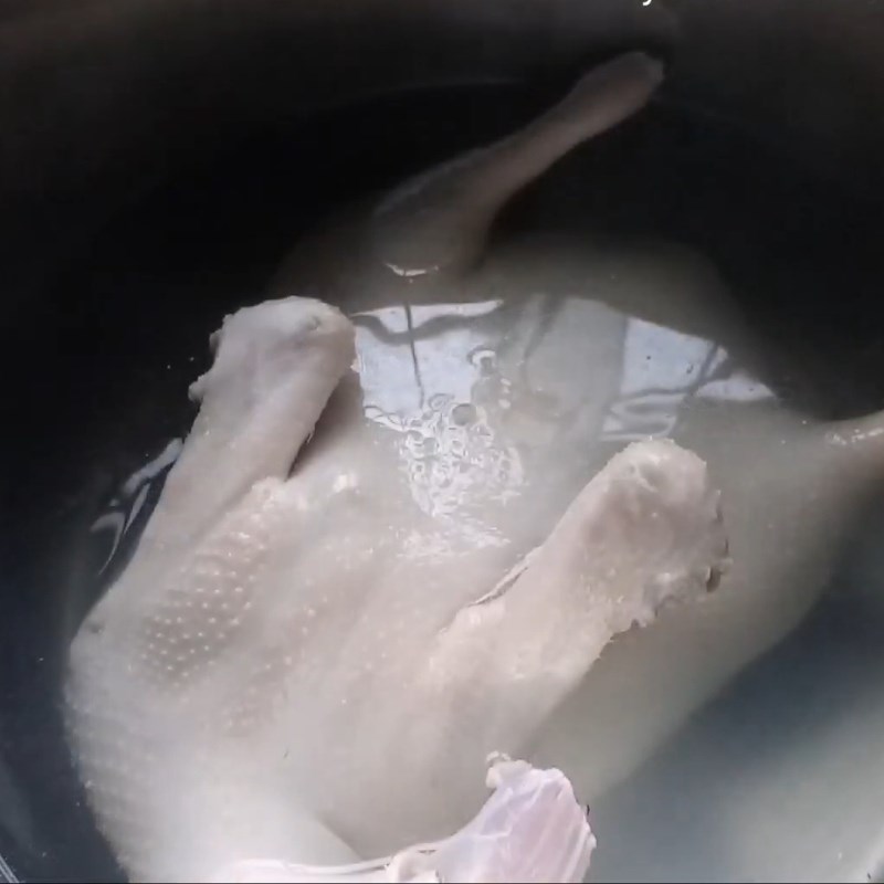 Bước 2 Luộc thịt vịt và nấu nồi cháo vịt Cháo vịt miền Tây