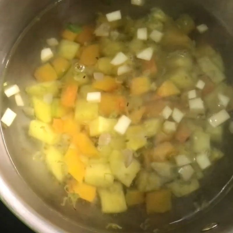 Bước 3 Nấu cháo kê đậu xanh Cháo kê đậu xanh