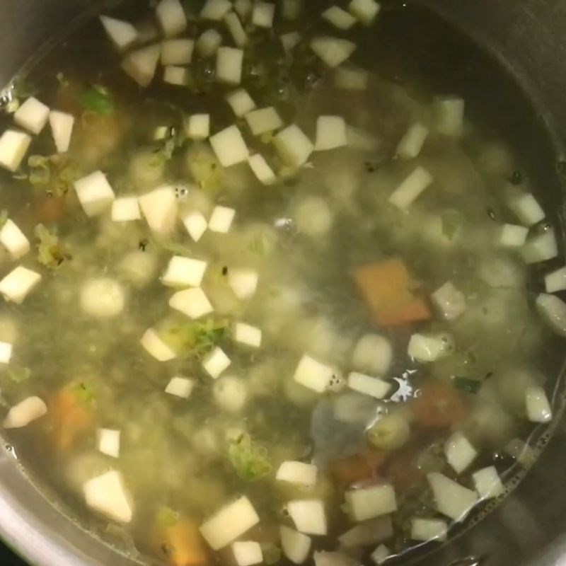 Bước 3 Nấu cháo kê đậu xanh Cháo kê đậu xanh