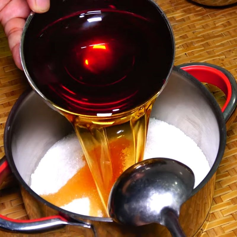 Bước 2 Nấu hỗn hợp nước mắm truyền thống nước mắm chấm thịt nướng