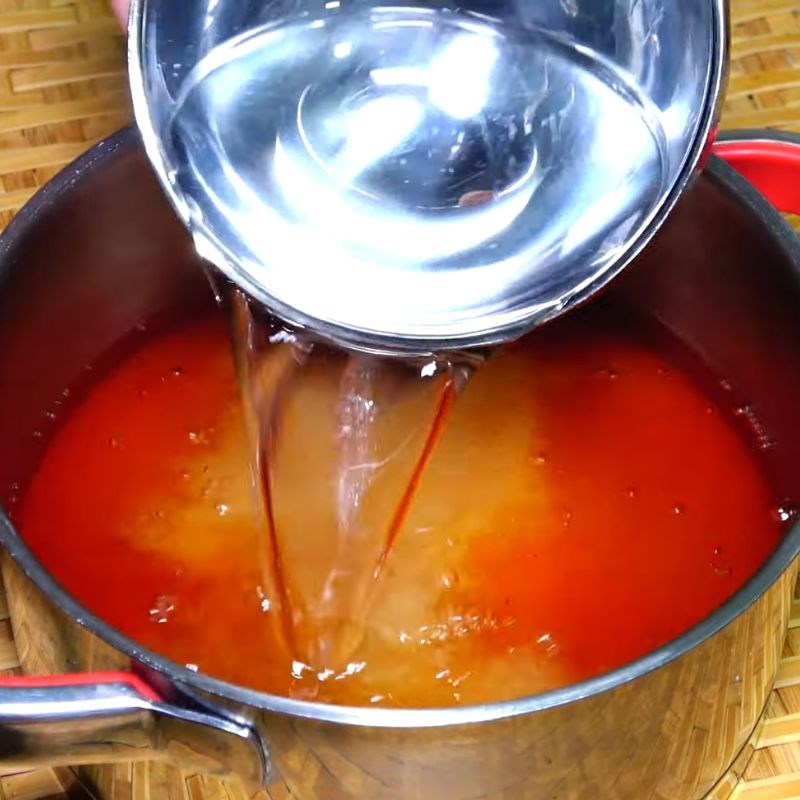 Bước 2 Nấu hỗn hợp nước mắm truyền thống nước mắm chấm thịt nướng