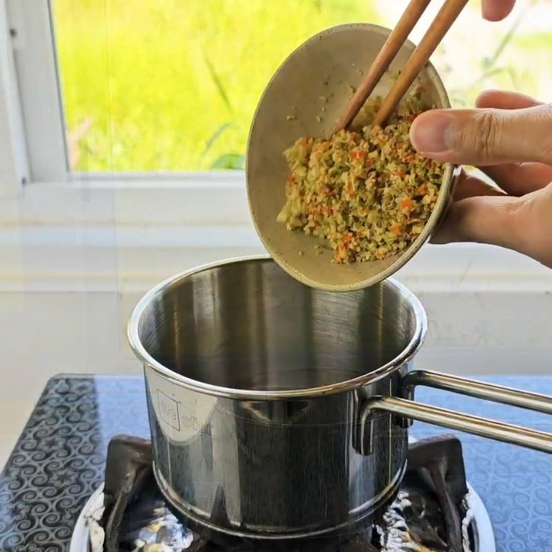 Bước 2 Nấu nước chấm mắm nêm Bắp bò cuốn bánh tráng