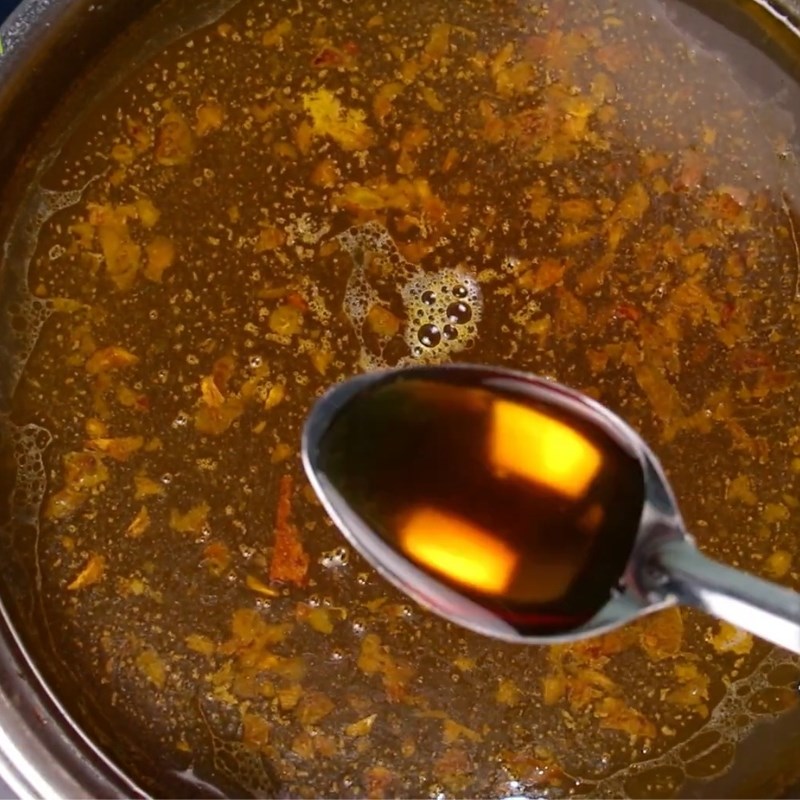 Bước 3 Nấu nước dùng Canh bún