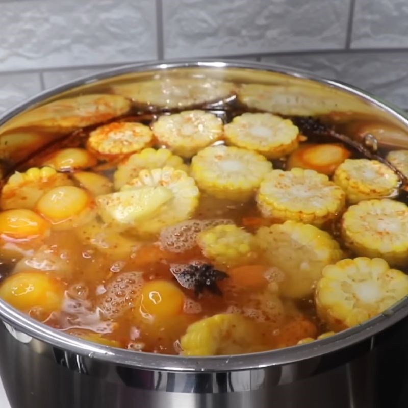 Bước 2 Nấu nước dùng bún Huế chay Bún chay Huế