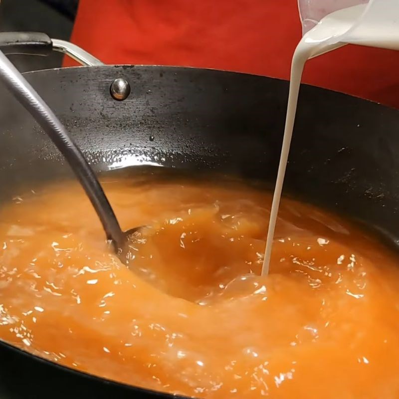 Bước 3 Nấu nước dùng chay và nêm gia vị lẩu Thái lẩu thái chay