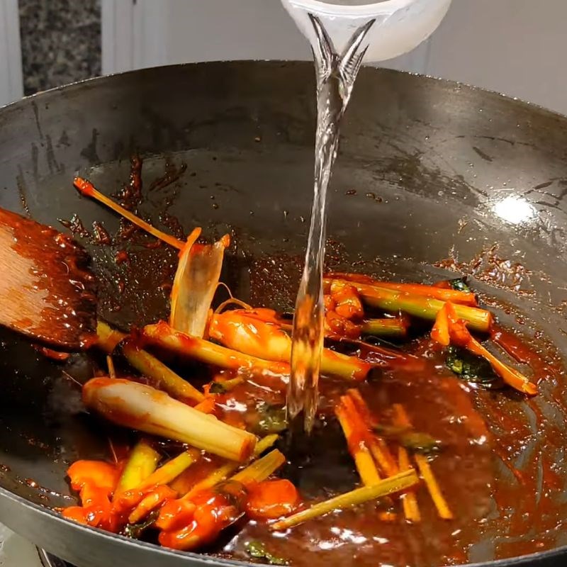 Bước 3 Nấu nước dùng chay và nêm gia vị lẩu Thái lẩu thái chay