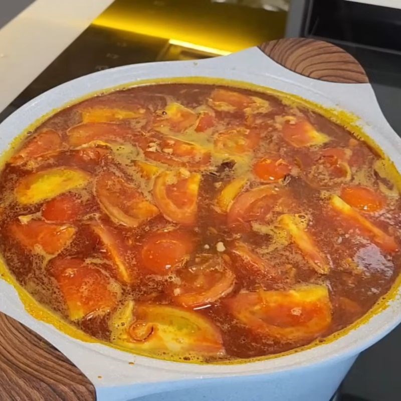 Bước 8 Nấu nước lẩu riêu cua chuẩn vị Lẩu riêu cua thập cẩm