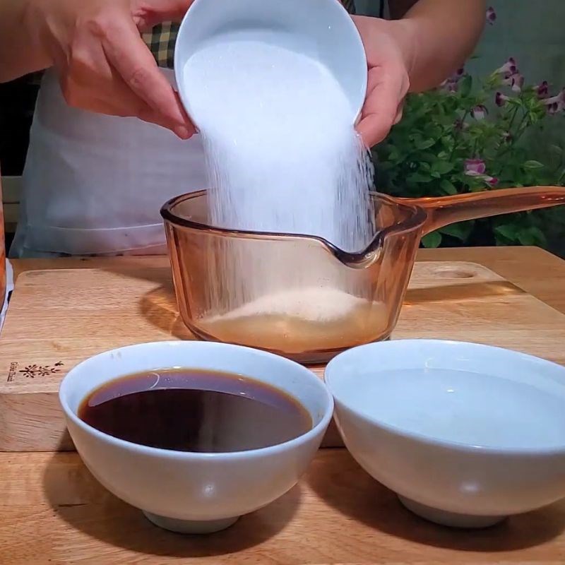 Bước 4 Nấu nước mắm đường cho dưa món dưa món chua ngọt ăn liền