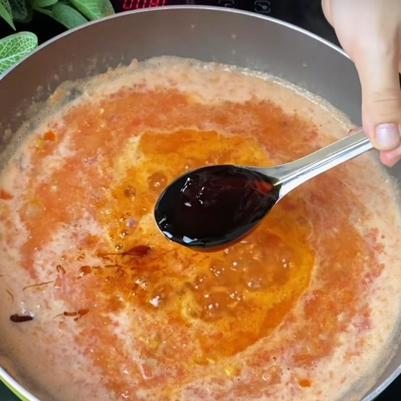 Bước 3 Nêm gia vị cho sốt kho cá mòi kho rục xương