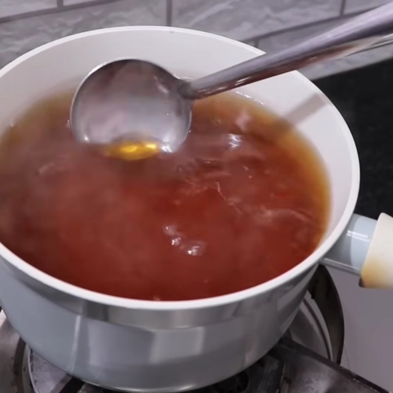 Bước 3 Nấu nước chấm chua ngọt Bột làm bánh cuốn