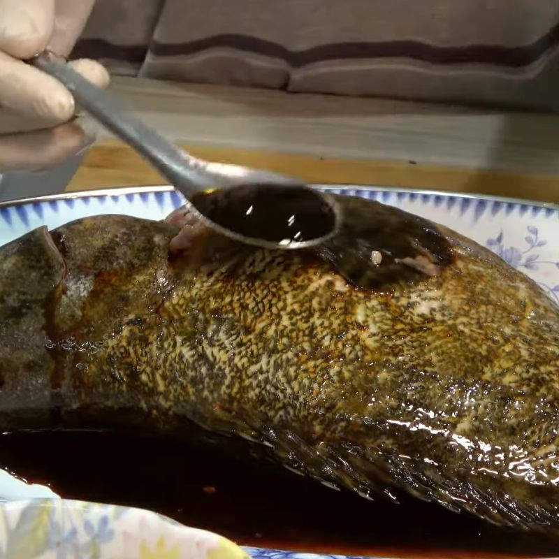 Bước 2 Nhồi thịt và ướp cá bống mú cá bống mú hấp hồng kông