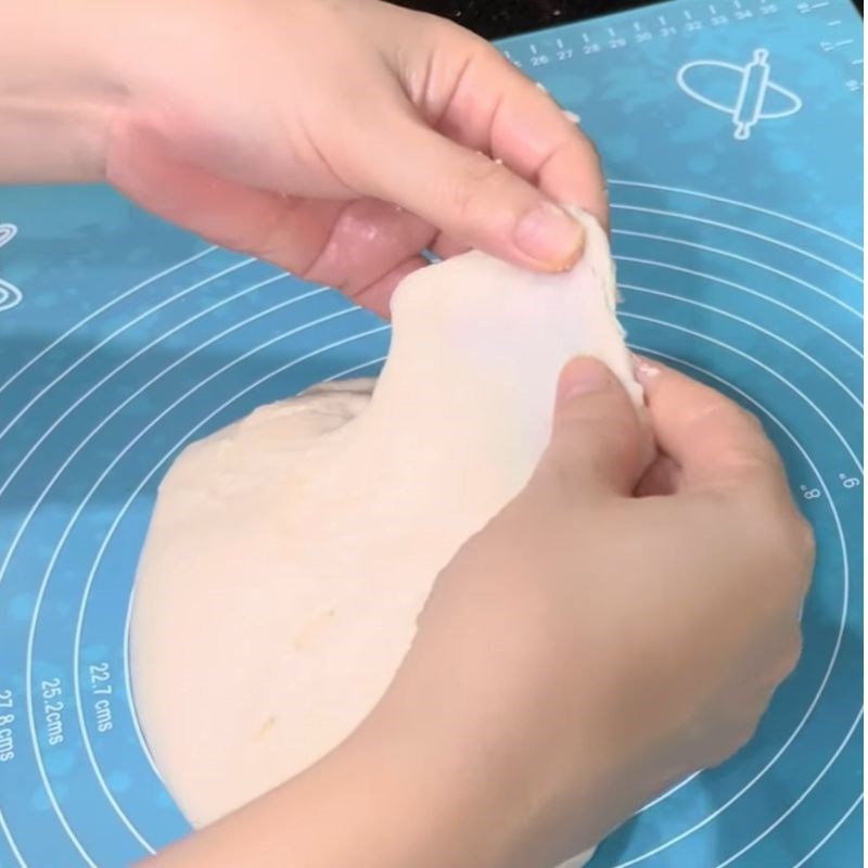 Bước 3 Nhồi và ủ bột bánh bao không cần ủ bánh bao bò phô mai