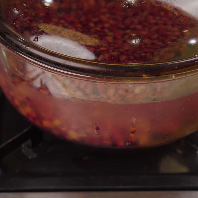 Bước 2 Ninh đậu đỏ mềm bùi Chè đậu đỏ bột năng