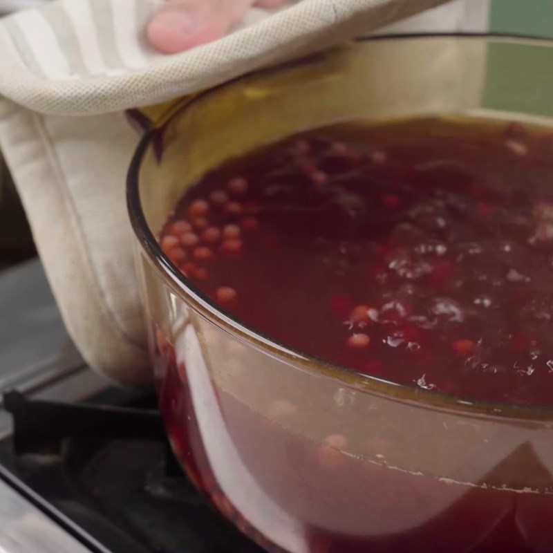 Bước 2 Ninh đậu đỏ mềm bùi Chè đậu đỏ bột năng