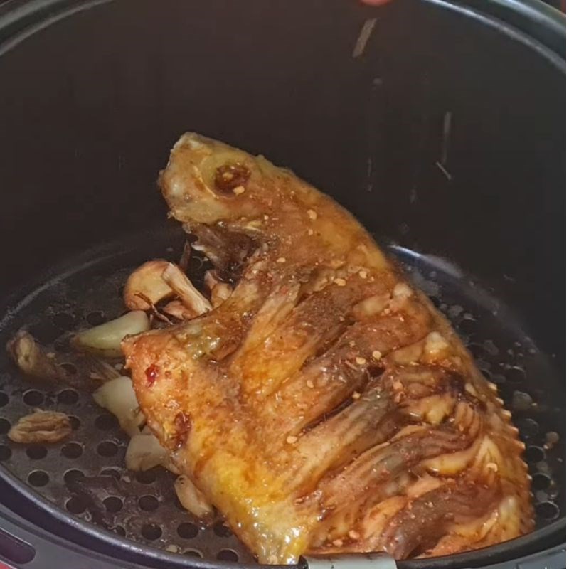 Bước 6 Nướng cá lần cuối cho vàng đều cá diêu hồng nướng nồi chiên không dầu