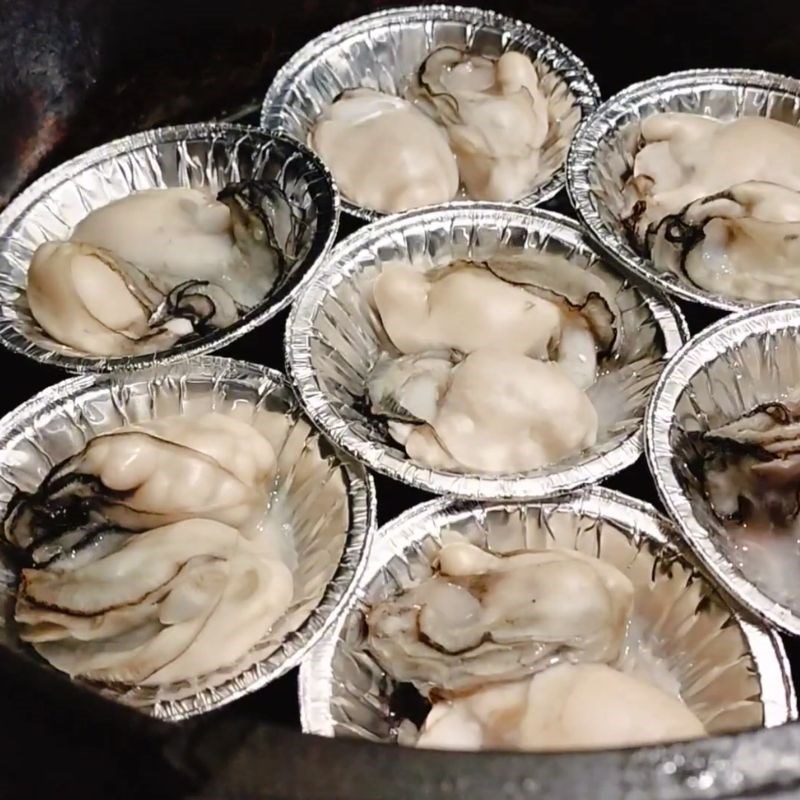 Bước 4 Nướng ruột hàu với mỡ hành béo ngậy ruột hàu nướng mỡ hành bằng nồi chiên không dầu