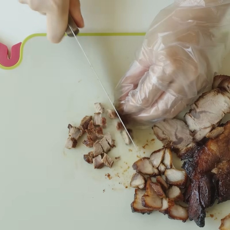 Bước 2 Nướng và thái thịt xá xíu chuẩn vị Bánh xíu páo Nam Định