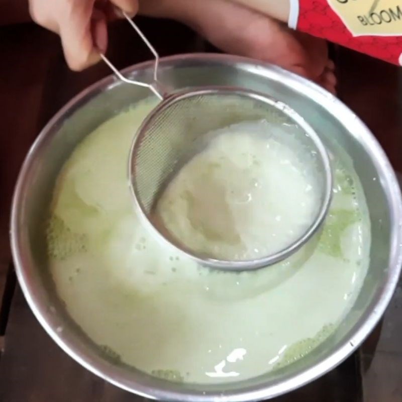 Bước 4 Pha bột và nấu bánh lọt dai ngon Tàu hũ bánh lọt