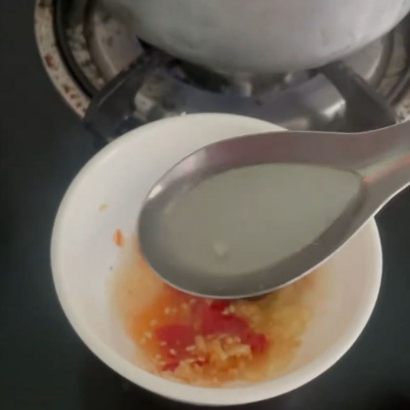Bước 2 Pha mắm ruốc Mắm ruốc chấm thịt luộc