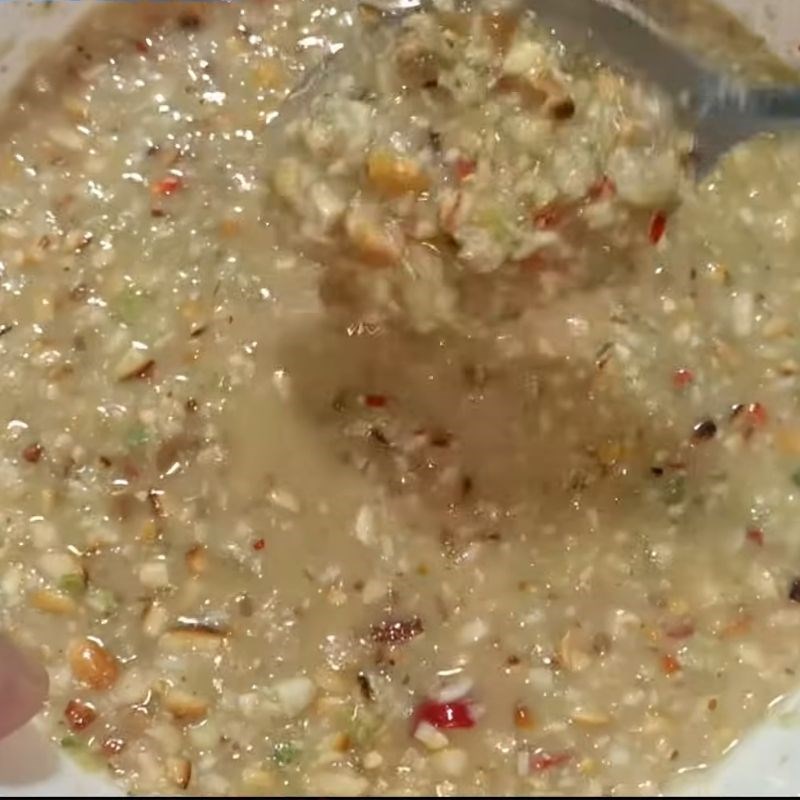 Bước 3 Pha nước chấm đậu phộng cho món gà giả cầy gà giả cầy miền Tây