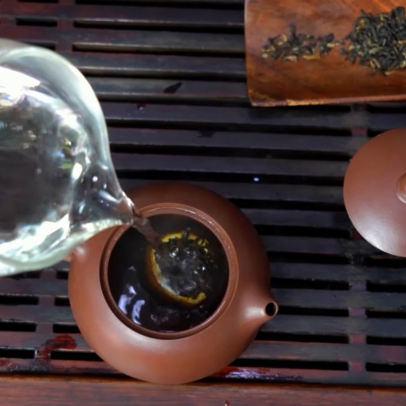 Bước 3 Pha trà phổ nhĩ lần đầu Trà phổ nhĩ