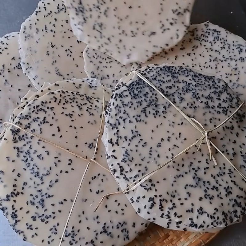 Bước 3 Phơi khô bánh tráng Bánh tráng nước dừa