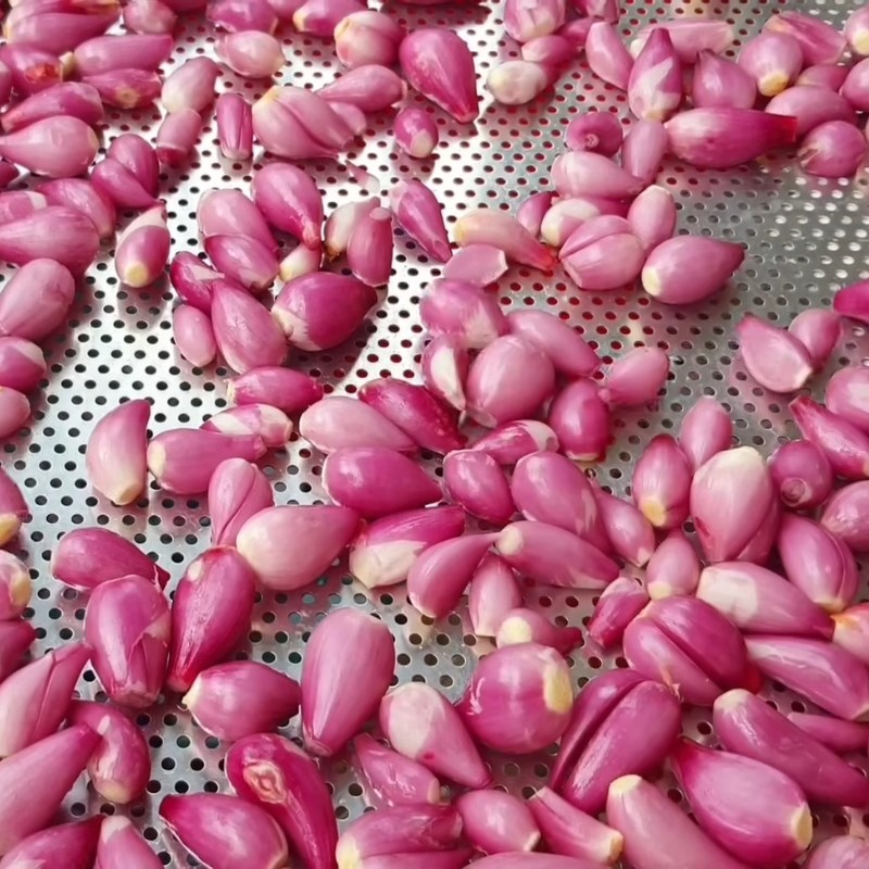 Bước 2 Phơi ráo hành Hành tím ngâm chua ngọt