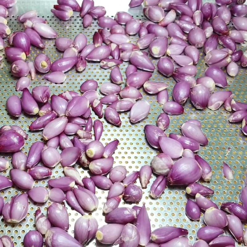 Bước 2 Phơi ráo hành Hành tím ngâm chua ngọt