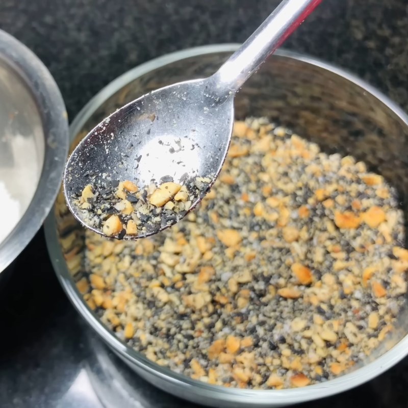 Bước 3 Rang muối mè đậu phộng (tùy chọn) Gạo lứt nấu không cần ngâm