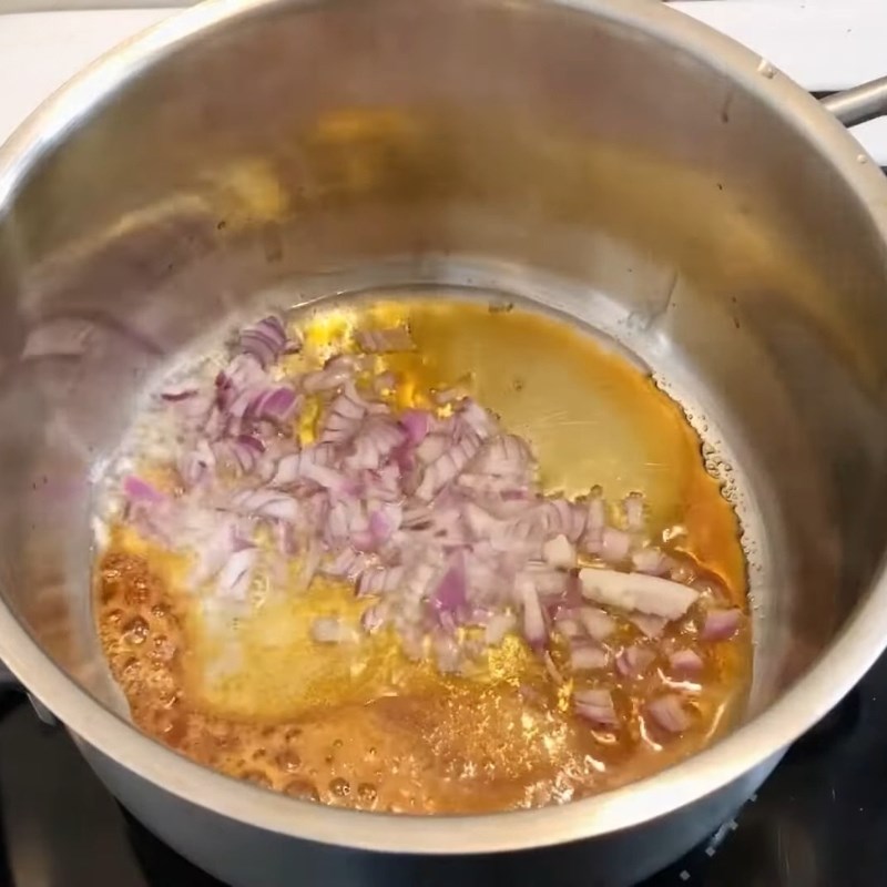 Bước 4 Rang nhân bánh bèo tôm cháy Bánh bèo Nghệ An