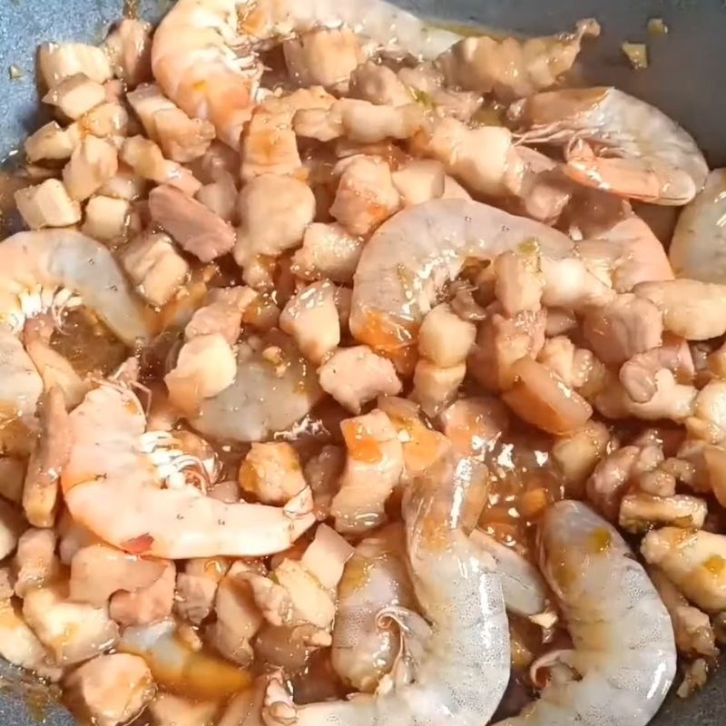 Bước 4 Rim tôm thịt mặn ngọt đậm đà Tôm rim thịt ba chỉ