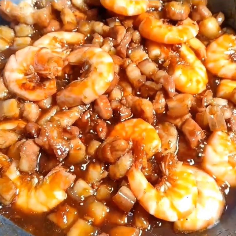 Bước 4 Rim tôm thịt mặn ngọt đậm đà Tôm rim thịt ba chỉ