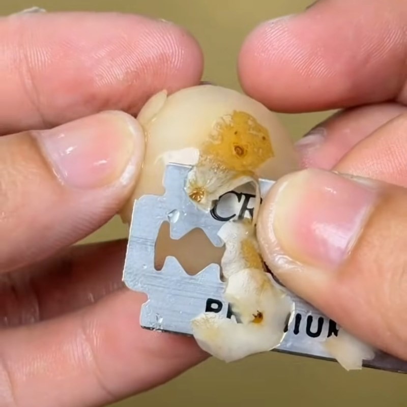 Bước 1 Sơ chế cà pháo Mứt cà pháo