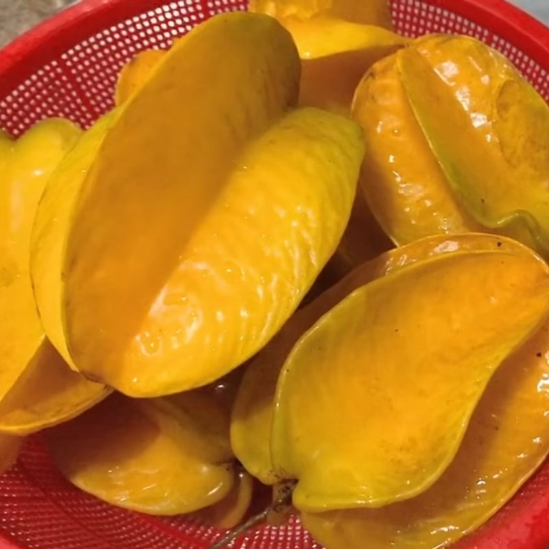 Bước 1 Sơ chế khế tươi sạch Khế chua ngâm đường phèn