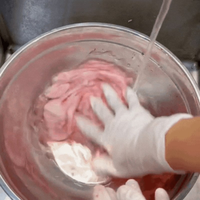 Bước 1 Sơ chế nguyên liệu chuẩn bị làm bò lá lốt Bò lá lốt mỡ chài