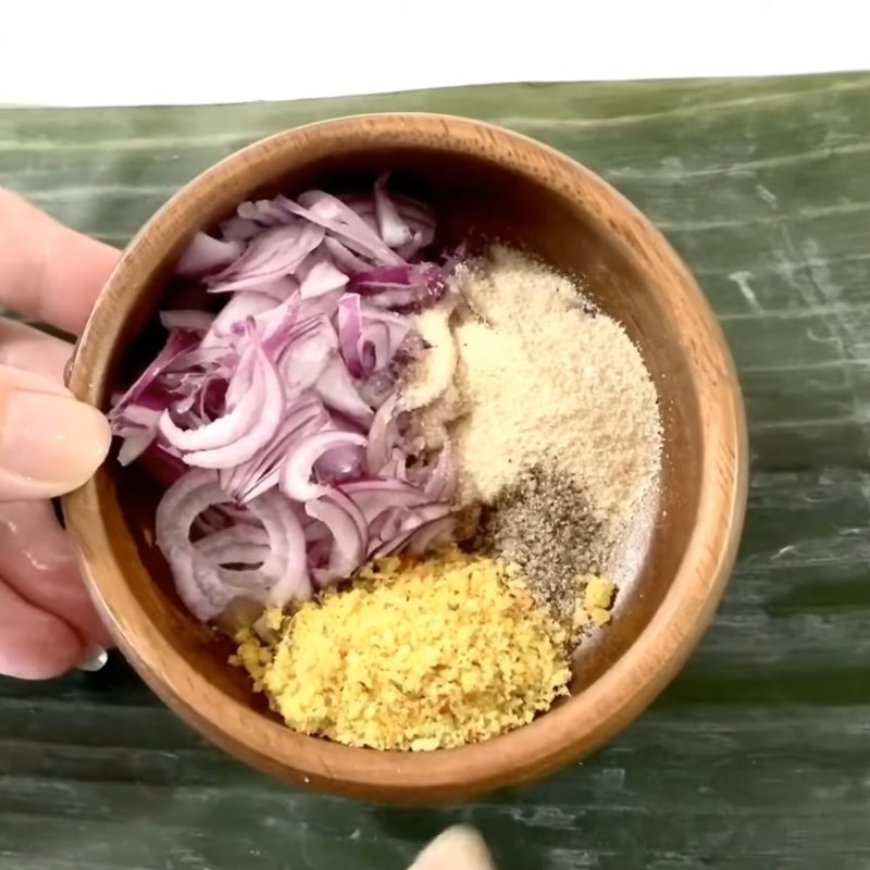 Bước 1 Sơ chế nguyên liệu làm bánh giò Bánh giò Hà Nội