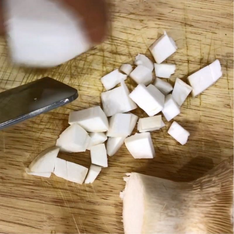 Bước 1 Sơ chế nguyên liệu nấu cháo kê đậu xanh Cháo kê đậu xanh