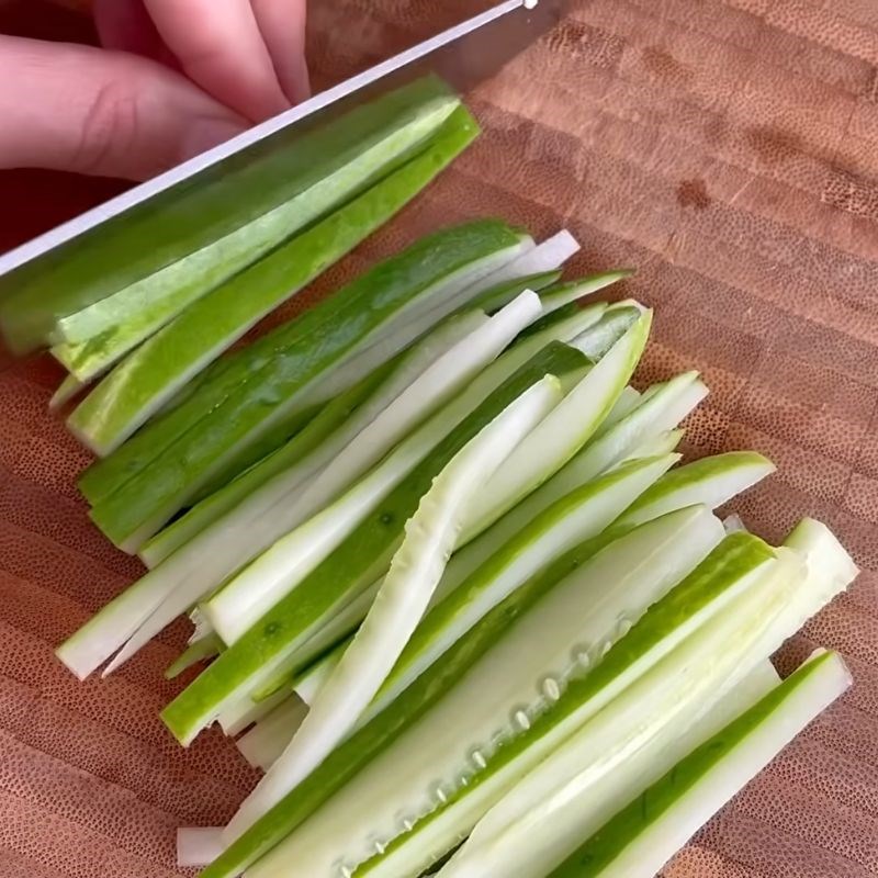 Bước 1 Sơ chế rau củ cho gỏi chay gỏi chay thập cẩm