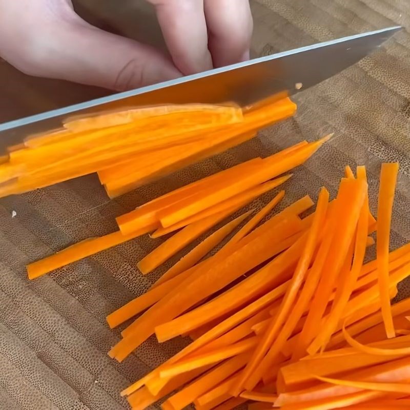 Bước 1 Sơ chế rau củ cho gỏi chay gỏi chay thập cẩm