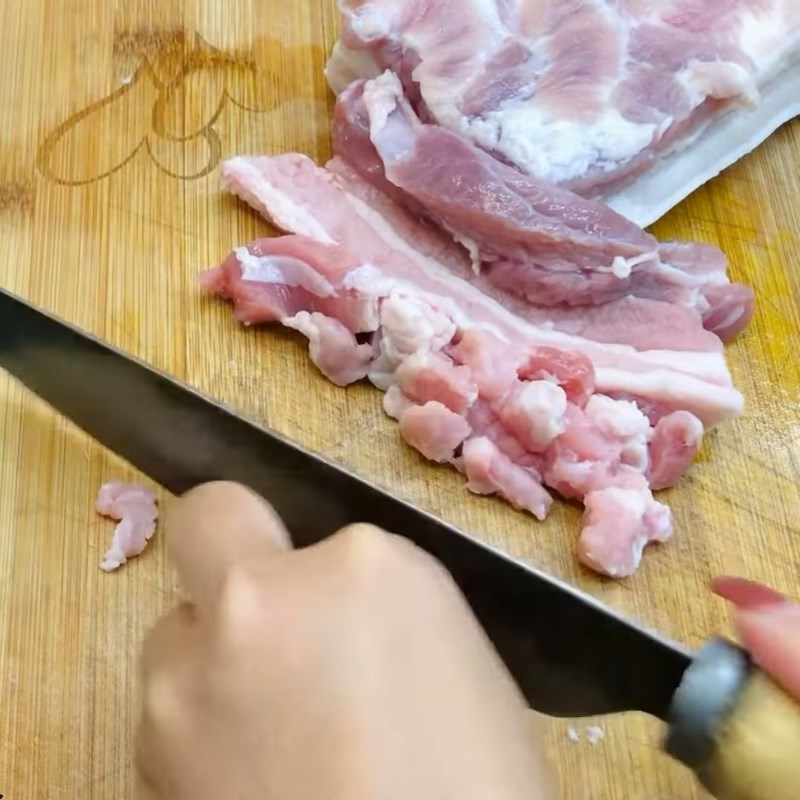 Bước 2 Sơ chế thịt và tôm Bánh bèo Nghệ An