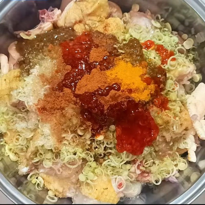 Bước 1 Sơ chế và ướp gà giả cầy miền Tây gà giả cầy miền Tây