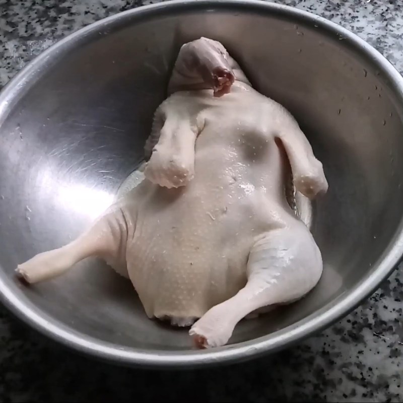 Bước 1 Sơ chế vịt và gạo nấu cháo vịt miền Tây Cháo vịt miền Tây