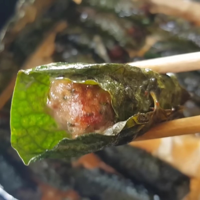 Bước 6 Thành phẩm Chả bò lá lốt