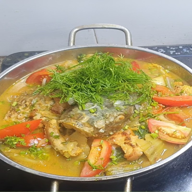 Bước 5 Thành phẩm Cá chép om dưa Hà Nội