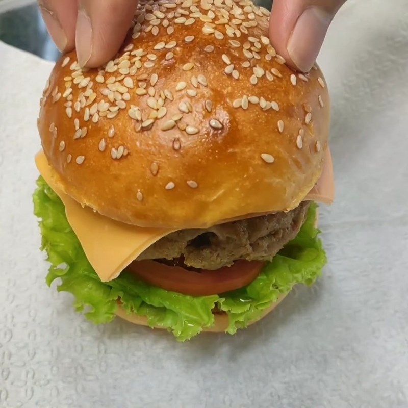 Bước 4 Thành phẩm Bánh mì hamburger