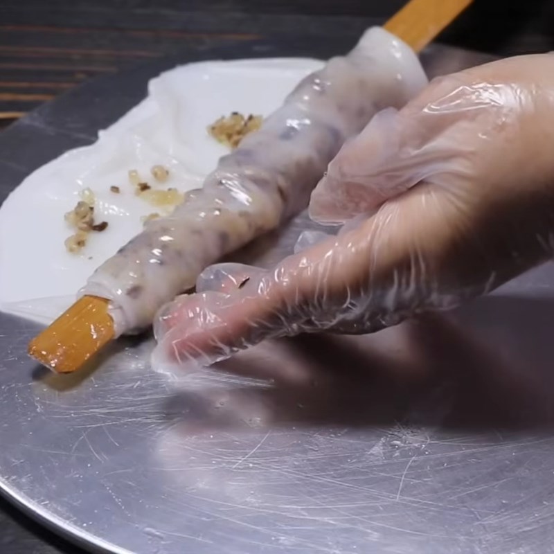 Bước 4 Tráng bánh ướt tại nhà Bột làm bánh cuốn