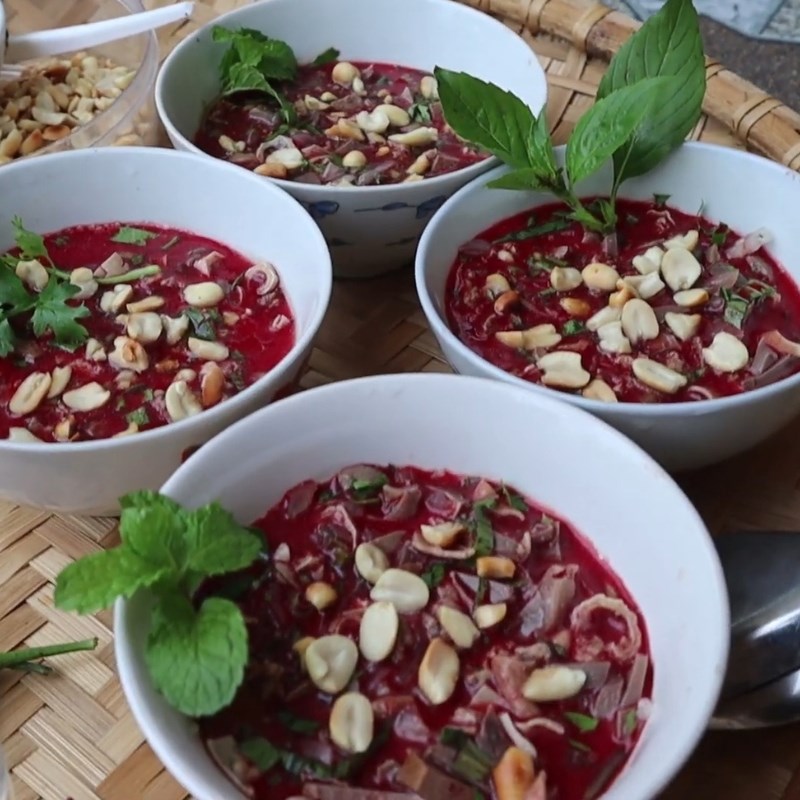 Bước 4 Thành phẩm Tiết canh vịt hãm bằng mì chính